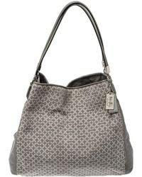 COACH - Signature Canvas And Leather Edie 31 Shoulder Bag - Lyst