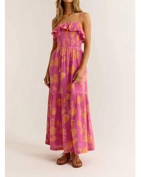 Z Supply - Bahari Sunshine Floral Midi Dress - Lyst