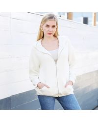 TRUEDAMES - Solid Zipper Hoodie - Lyst