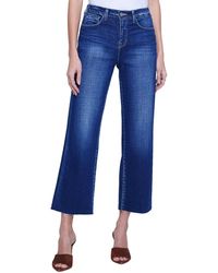 L'Agence - Wanda High-Rise Crop Wide Leg Jean - Lyst