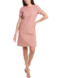 St. John - Eyelash Tweed Dress - Lyst