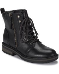 BareTraps - Amysue Faux Leather Heels Combat & Lace-up Boots - Lyst