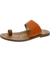 Sam Edelman - Maxy Toe Loop Flat Slide Sandals - Lyst