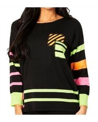 Angel - Stripe 3/4 Sleeve Top - Lyst