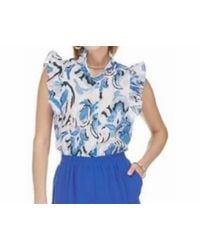 J joy - Ruffles Button Front Blouse - Lyst