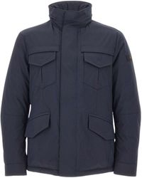 Peuterey - Striped Field Jacket With Hood - Lyst