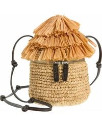 STAUD - Tiki Raffia Bag - Lyst