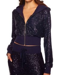 Susana Monaco - Sequin Zip Up Jacket - Lyst