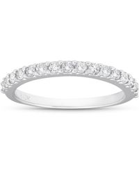 Pompeii3 - 1/2ct Diamond Wedding Ring Stackable Anniversary Band - Lyst