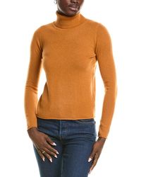Sofiacashmere - Roll Cuff & Hem Turtleneck Sweater - Lyst
