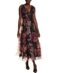 ML Monique Lhuillier - Giselle Midi Dress - Lyst