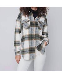Charlie b - Plaid Flannel Shirt Jacket - Lyst