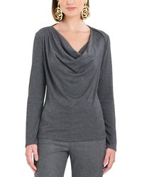 Natori - Layering Jersey Drape Top - Lyst