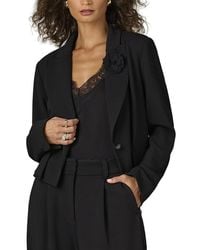 Wit & Wisdom - Crop Single Button Blazer - Lyst