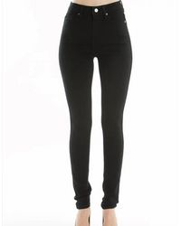 Kancan - High Rise No Distress Jean - Lyst
