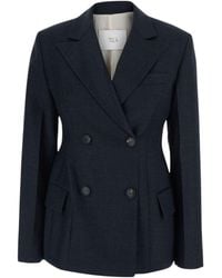 Tela - Florence Double-Breasted Wool Blazer - Lyst
