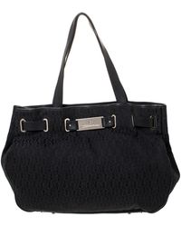 Aigner - Signature Canvas And Leather Tote - Lyst