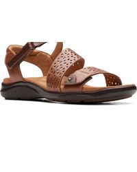 Clarks - Kitly Way Leather Sandal - Lyst