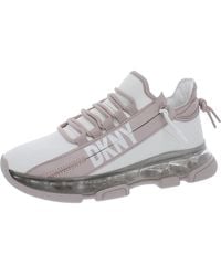 DKNY - Faux Leather Running & Training Shoes - Lyst