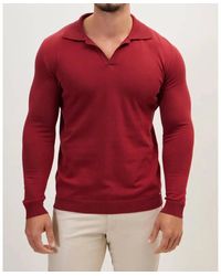 Ron Tomson - Johnny Collar Sweater Polo - Lyst