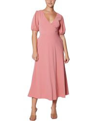 Laundry by Shelli Segal - Chiffon Midi Cocktail And Party Dress - Lyst