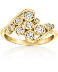 Ross-Simons - Bezel-Set Diamond Multi-Row Ring - Lyst