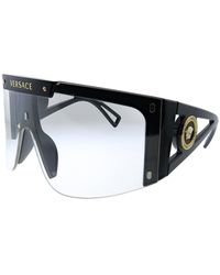Versace - Ve 4393 Gb1/1w Shield Sunglasses - Lyst
