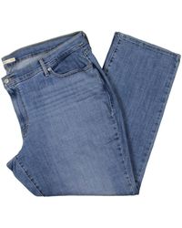 Levi's - Plus Denim Light Wash Straight Leg Jeans - Lyst