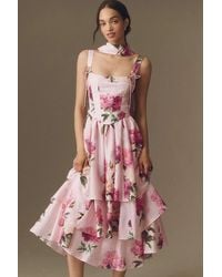 BHLDN - Bustier Tiered Maxi Dress - Lyst