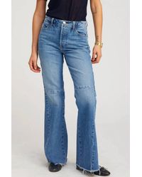 SPRWMN - 5 Pocket Patch Flare Jeans - Lyst