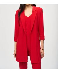 Joseph Ribkoff - Mid Length Open Front Blazer - Lyst