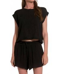 Elan - Frayed Edge Resort Top - Lyst