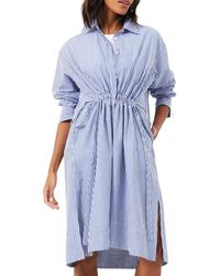 French Connection - Rhodes Sus Pop Cotton Knee-length Shirtdress - Lyst