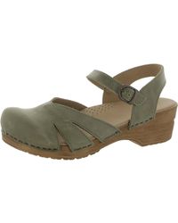 Sanita - Margrethe Leather Closed Toe Wedge Sandals - Lyst