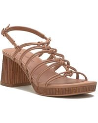Lucky Brand - Bassie Faux Leather Caged Gladiator Sandals - Lyst