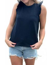 Sundry - Solid Ruffle Cami - Lyst