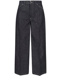 Lemaire - Wide-Leg Studded Cotton Trousers - Lyst