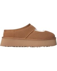 UGG - Mary Jane Platform Slippers With Sheepskin Lining And Plush Insole - Lyst