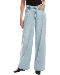 Rag & Bone - Featherweight Sofie High-Rise Bellport Full Length Wide Leg Jean - Lyst