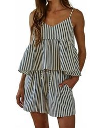 By Together - Coastal Striped Shorts - Lyst