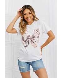 TRUEDAMES - You Give Me Butterflies Graphic T-Shirt - Lyst