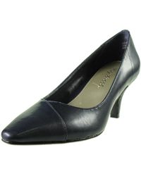 Easy Street - Chiffon Faux Leather Pointed Toe Pumps - Lyst