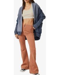 Free People - Jayde Cord Flare Jeans - Lyst