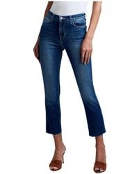 L'Agence - Sada High Rise Crop Slim Jean - Lyst