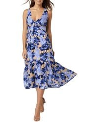 Tommy Hilfiger - Floral Print Cotton Fit & Flare Dress - Lyst