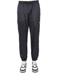 MSGM - Casual Jogging Pants With Elastic Waistband And Side Logo - Lyst