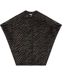 Alysi - Jungle Bold Animal Print Wool-Mohair Cape - Lyst