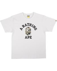 A Bathing Ape - Green And Abc Camo T-shirt - Lyst