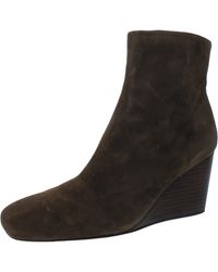 Vince - Andy Leather Square Toe Ankle Boots - Lyst