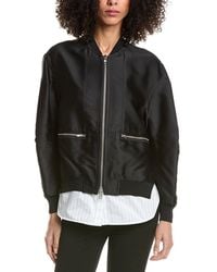 3.1 Phillip Lim - Silk-Blend Bomber Jacket - Lyst